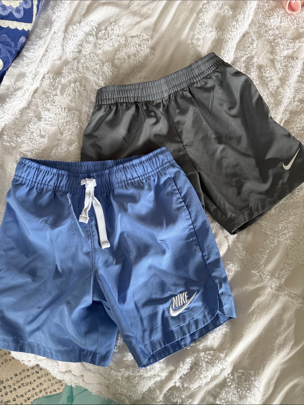 Nike Boys' Blue and Gray Sport Shorts 2-Pack